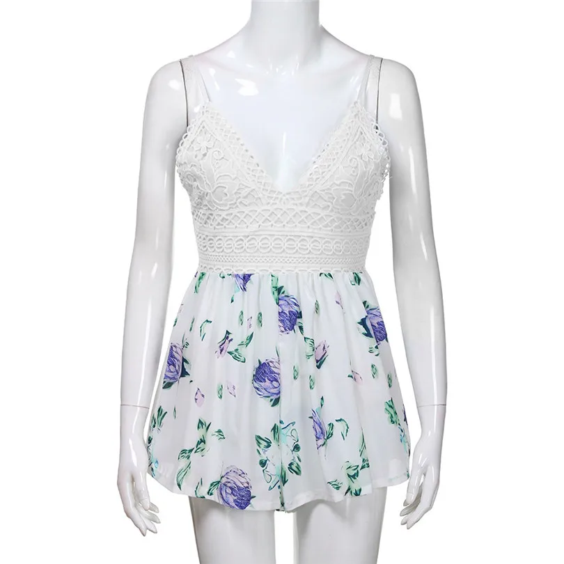 New Fashion Women Summer Dasual Daily Bowknot Beach Sexy Backless Mini Jumpsuit Evening Party Beach Playsuit Jumpsuit #4F08 (8)
