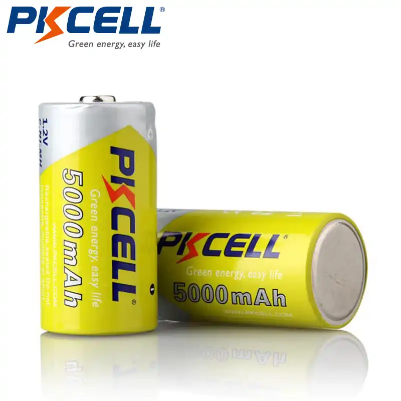 2 шт * PKCELL Ni-MH 5000mAh 1,2 V батареи C размер перезаряжаемая батарея - изображение