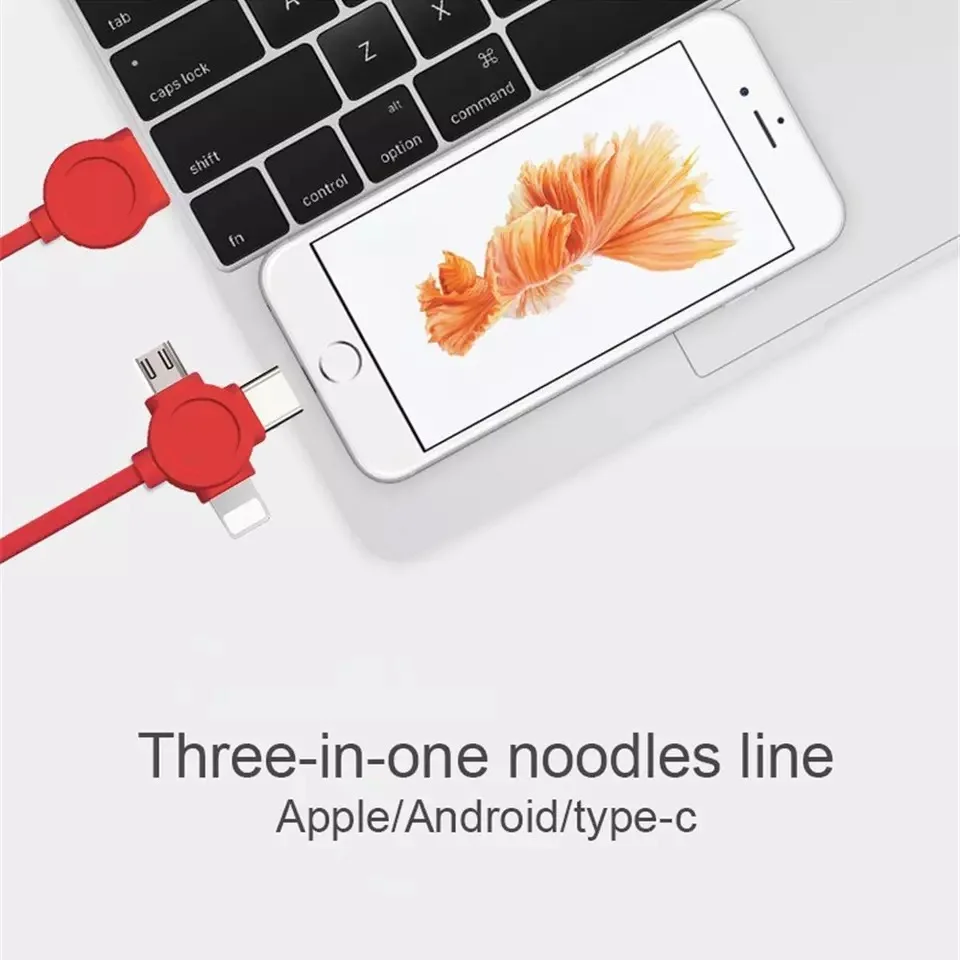 ! ACCEZZ 3 в 1 кабель зарядного устройства 8 Pin для iPhone X Plus XS Micro USB Type C Xiaomi 5 Samsung кабели
