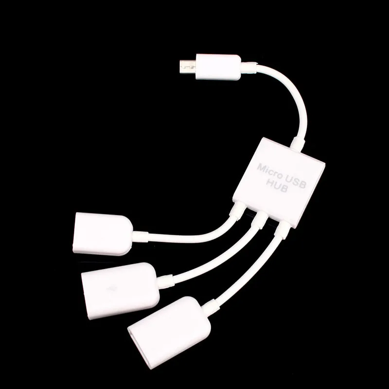 Горячие Dual Micro USB Host OTG Hub Кабель-адаптер для Samsung Galaxy S3 S4 Google Nexus #70065