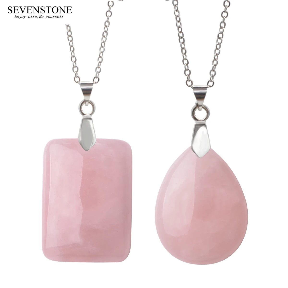 Женские прямоугольные Подвески SEVENSTONE с подвеской в форме капель из натурального