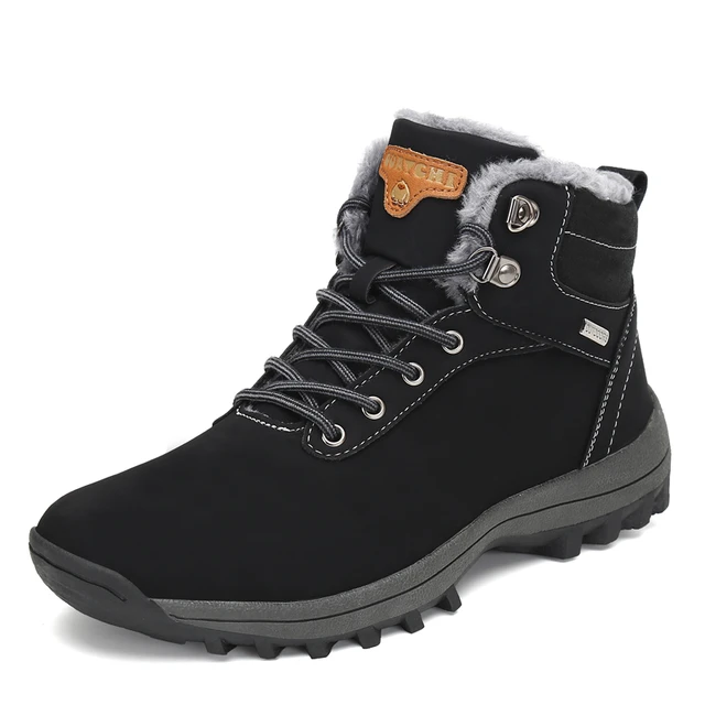Winter Hiking Shoes Men Outdoor Mountain Sneakers Snow Keep Warm Boots Man Anti Skid Sport Shoes Woman Autumn Fur Trainers