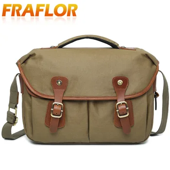 

Anti-theft Waterproof Photography Camera Shoulder Bag Fashion Canvas Student Crossbody Lens Cases For Canon Nikon Sony Fuji