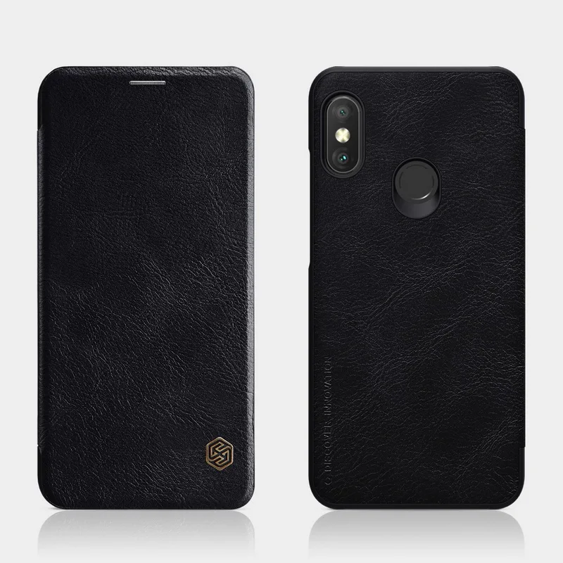 Nillkin Qin Series кожаный чехол для Xiaomi Redmi 6 Pro флип телефона 5 84 &quotс слотов карт |