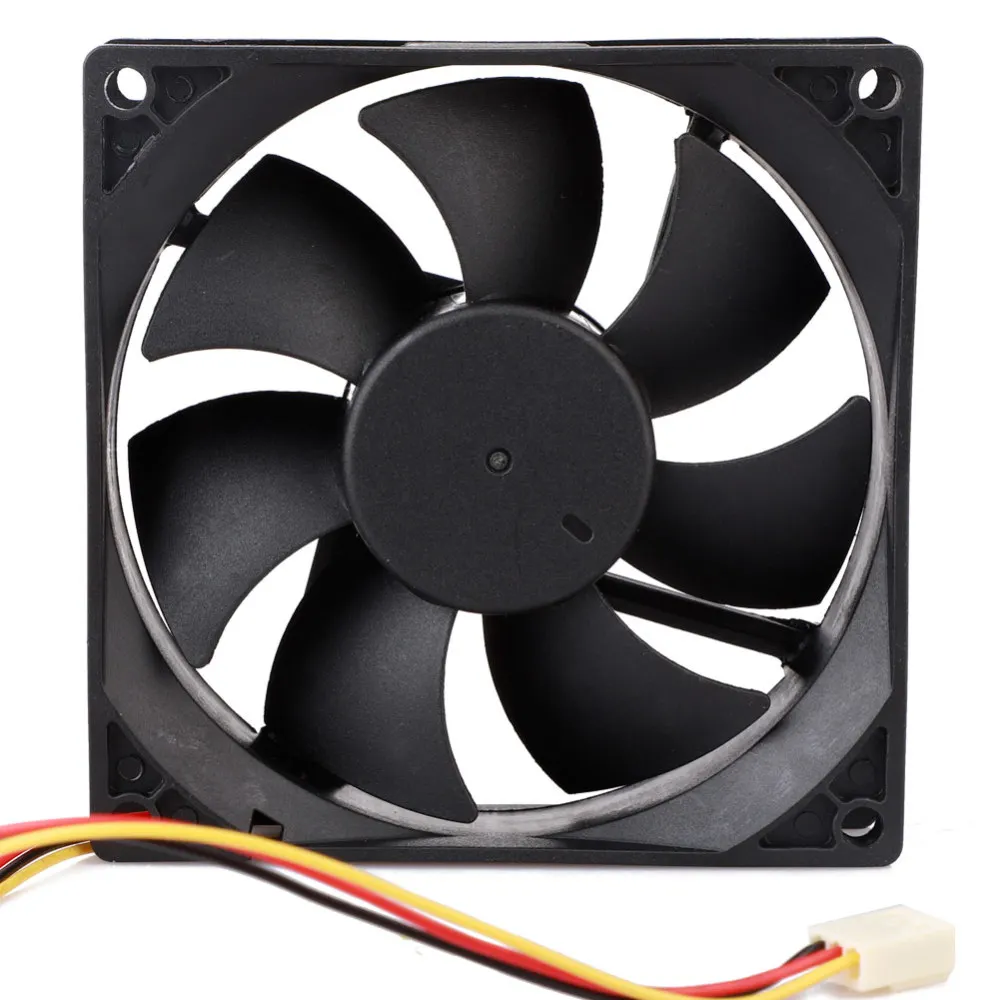 12V 3-Pin 9cm 90mm Computer Fan Portable USB Cooler Small PC CPU Cooling Computer Components Cooling Accessories Black Low Noise