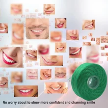 50 м зубная нить межзубная Очистка зубов встроенная катушка плоский провод Стоматологическая нить сменный картридж мятный аромат