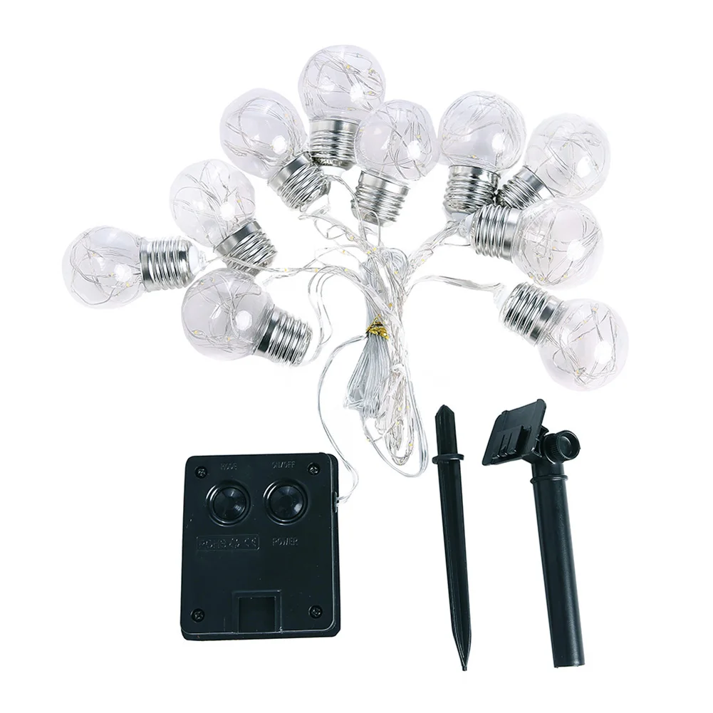 

Solar Power Lights String LED Bulbs Lamp 8 Mode Decoration For Garden Path Yard Outdoor HYD88