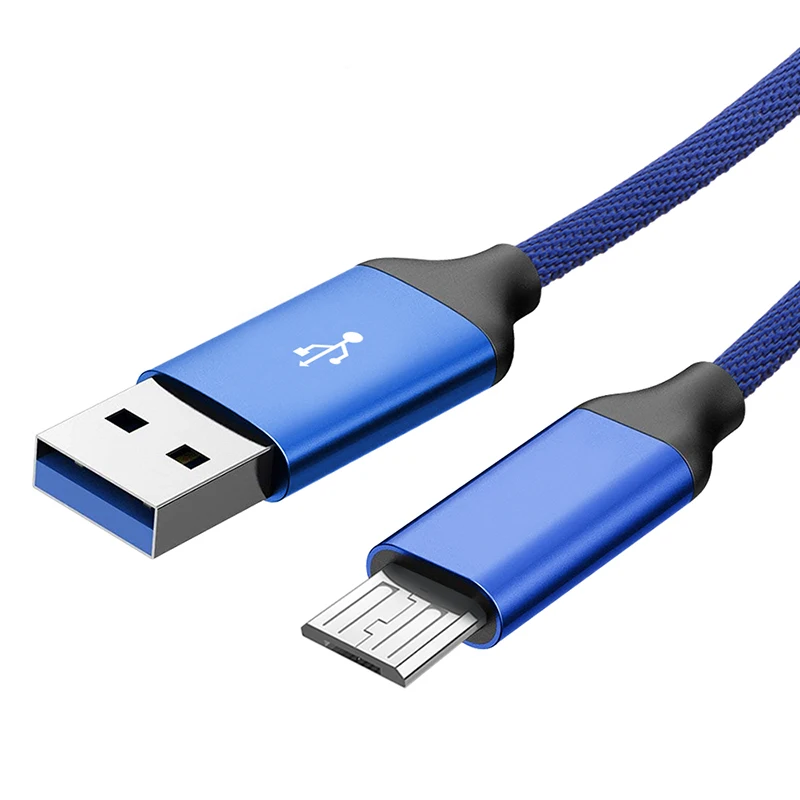 

TeckNet Blue Micro USB Cable Charger Fast Charging Data Sync Cable for Samsung, HTC, Motorola, Xiaomi Mobile Phone Cord