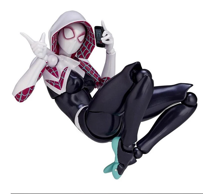 Revoltech Spider Gwen Stacy No.004 PVC Action Figure Model Gift Toy  (2)