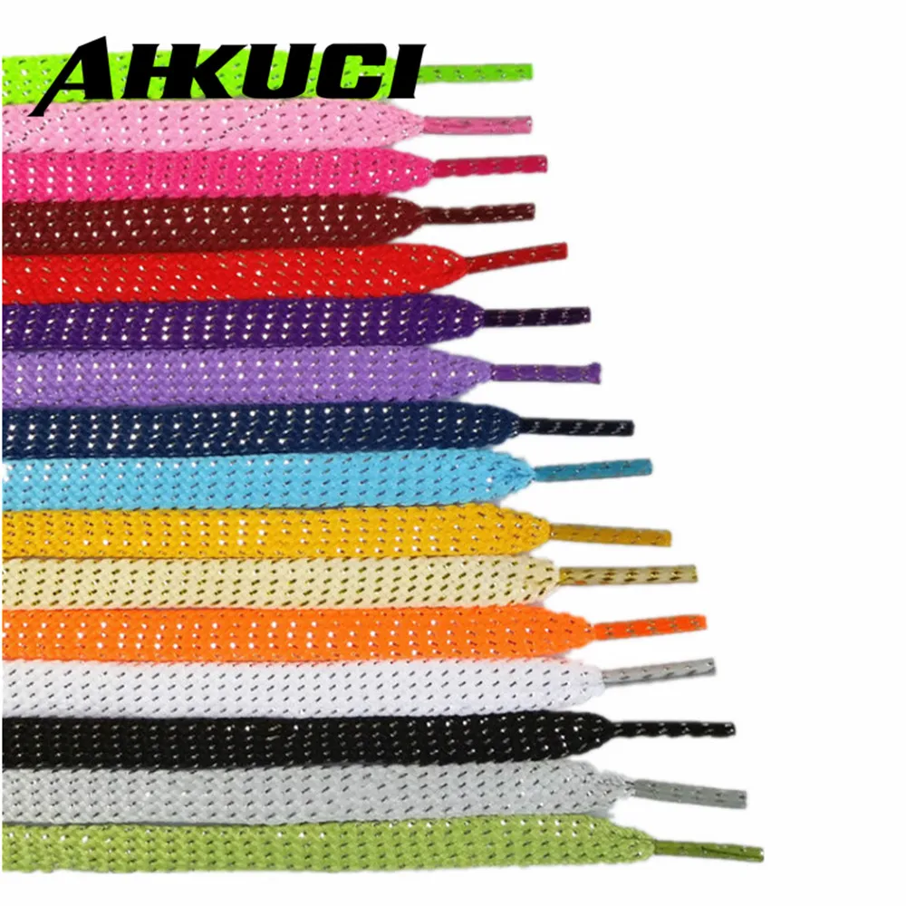 gold flat shoelaces