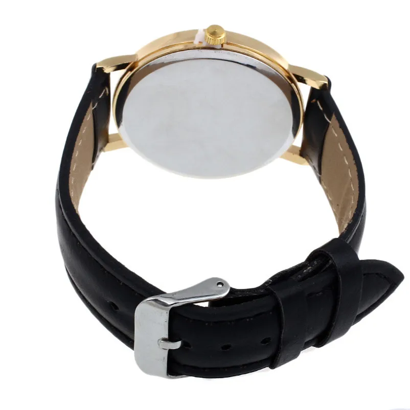 Women's watches casual watches Retro Tower Stripe Pattern leather watch strap Analog Quartz Wrist Watch clock Reloj mujer M17 (4)