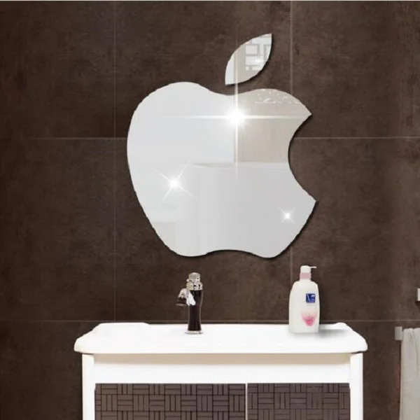 Gold And Silver Bathroom Decor O2 Pilates Mirror Wall Stickers Gold Silver Le Sticker And White Bathroom Decor