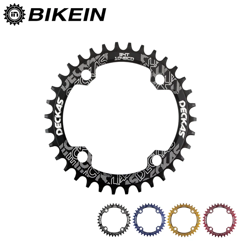 

BIKEIN - Ultralight Mountain Bike Crankset 34T/36T For 104BCD Bicycle Parts Narrow Wide Chainring MTB CNC Round/Oval Chainwheel