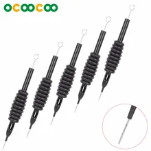 5 шт) интегрированная упаковка одноразовая игла+ ручка трубка 5RS-серебро+ черный(5 шт