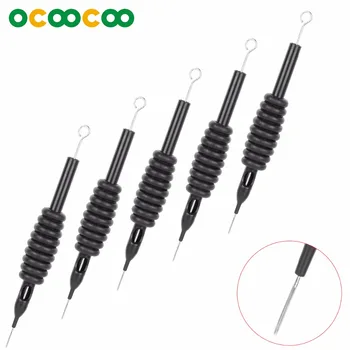 

(5PCS) Integrated Package Disposable Needle + Grip Tube 5RS - Silver + Black (5PCS)