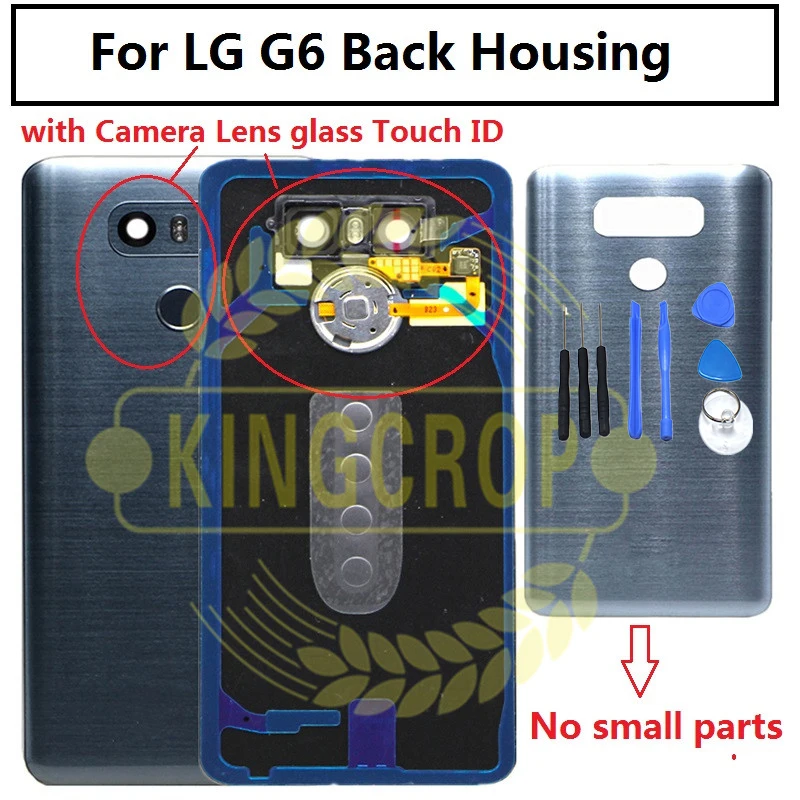 

Back Cover for Lg g6 Battery Cover door Case Housing with Camera Lens glass Touch ID Replacement for G6 LS993 US997 VS998 H870