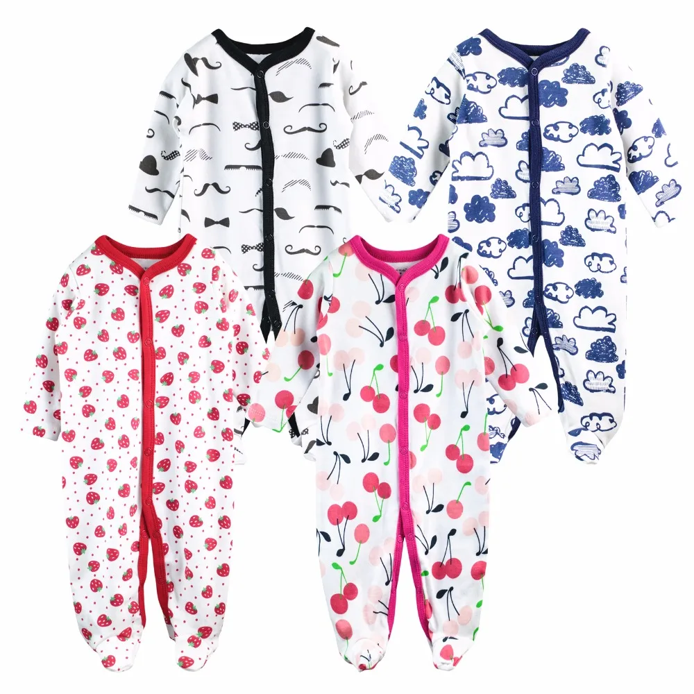 

Baby Romper Long Sleeves Baby Jumpsuit Cartoon Printed Newborn Baby Girls Boys Clothes 100% Cotton Baby Pajamas infant Overalls