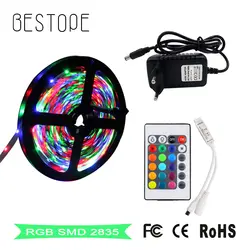 5 м Светодиодные ленты 3014 Светодиодный свет ленты SMD 2835 DC 12 V не Водонепроницаемый RGB светодиодный свет диода ленты гибкий контроллер для