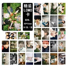 30pcs Set KPOP BTS Bangtan Boys Kpop Jungkook Jimin Jin Rap Monster LOMO CARDS Fans Gift