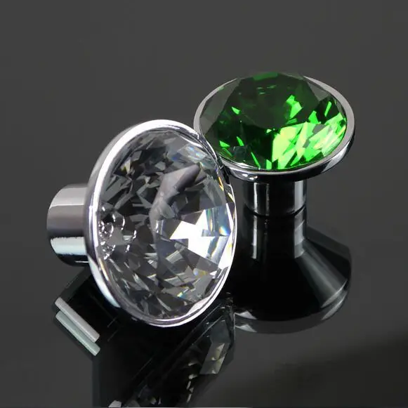 green crystal drawer knobs silver kitchen handles knobs crystal