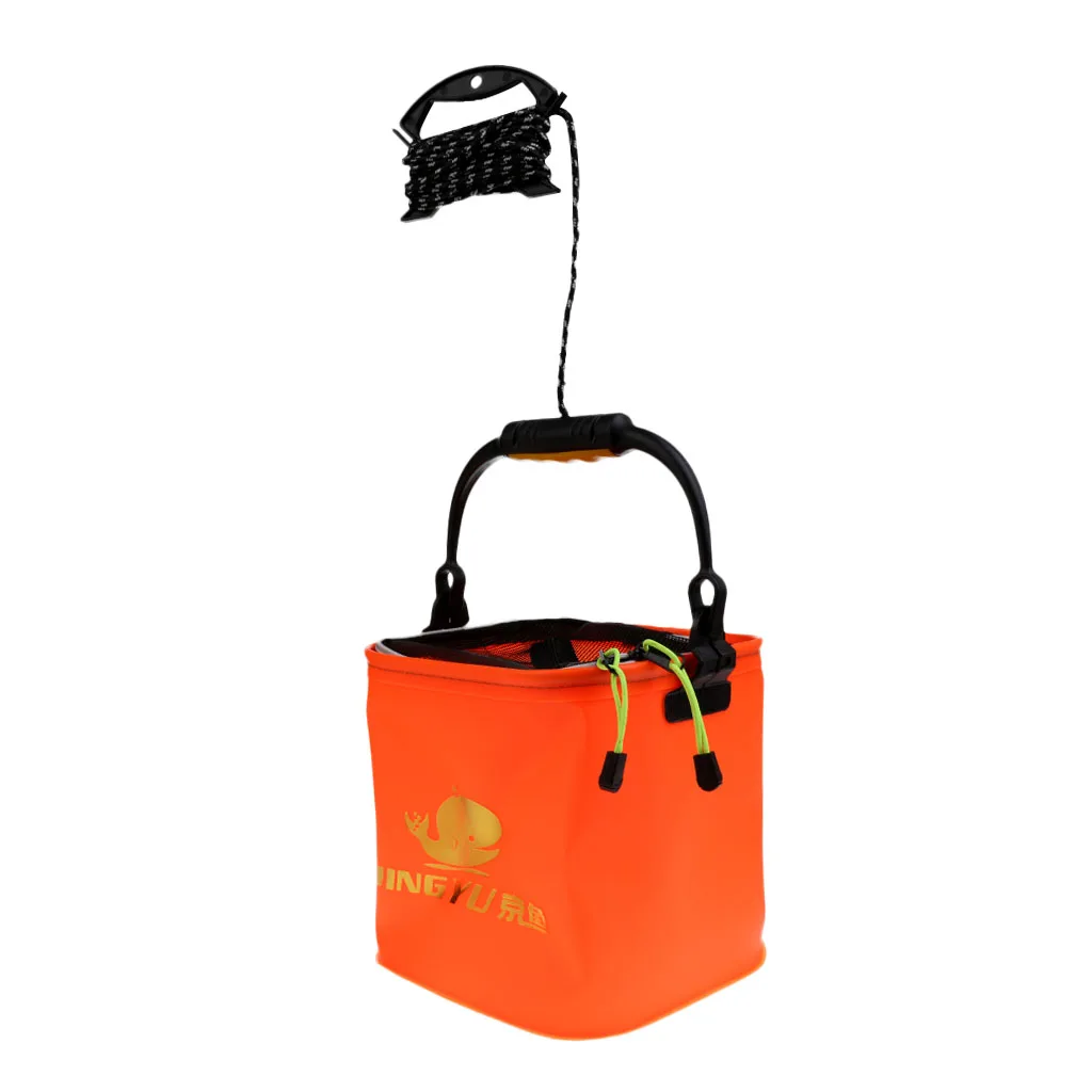 Outdoor Camping Fishing Folding Pail Collapsible Bucket Water Container Box Fishing Accessories Tackle