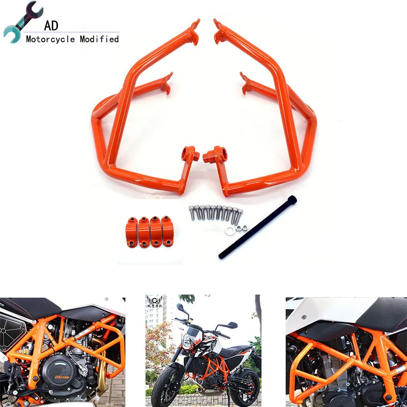 For KTM Duke 690 Motocross Crash Bar Frame Engine Protection Guard Bumper Duke 690 2017 2016