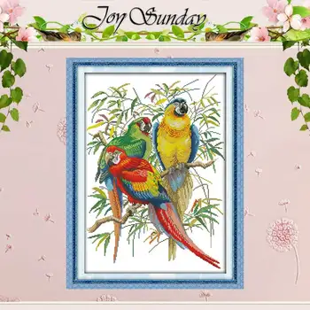 

Scarlet Macaw Patterns Counted Cross Stitch 11 14CT Cross Stitch Sets Wholesale Chinese Cross-stitch Kits Embroidery Needlework