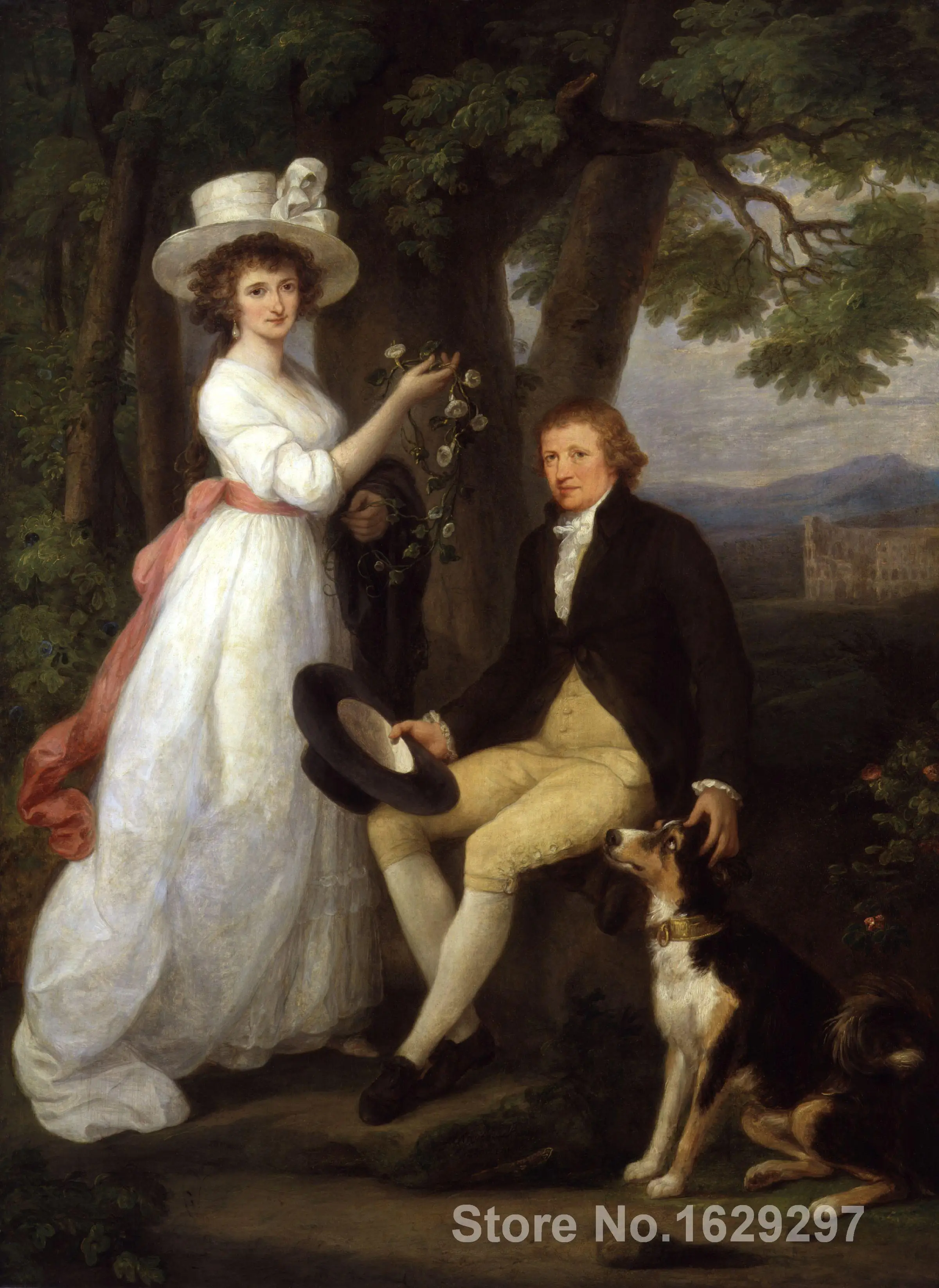 Портретное искусство абстрактная Анна Мария Дженкинс и Томас от Angelica Kauffman