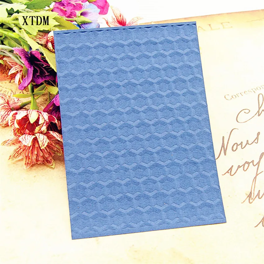

HOT 3D plastic square template craft card making paper card album wedding decoration scrapbooking Embossing folders