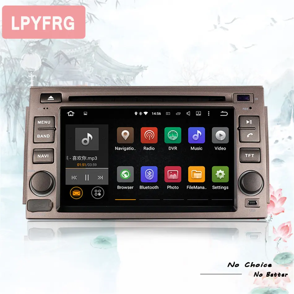 Top 6.2inch Octa Core RAM 4GB Android 8.0 Car DVD Radio for Hyundai Azera 2005 2006 2007 2008 2009 2010 2011 With stereo head unit 3