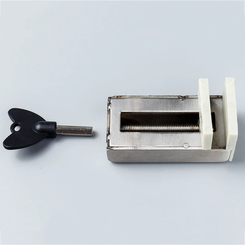 Door Window Lock Stopper Adjustable Thick Sliding Window Lock Safety Anti-theft Children Security Lock 2