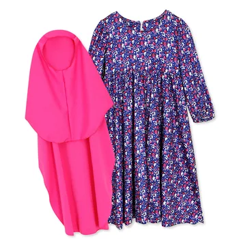 

Kids Abaya Turkey Ramadan Children Kaftan Robe Dubai Hijab Muslim Girl Dress Abayas Elbise Caftan Marocain Girl Islamic Clothing