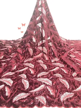 

L-4146 Beautiful French Net Lace Fabric embroidery mesh fabric nigerian tulle lace fabric