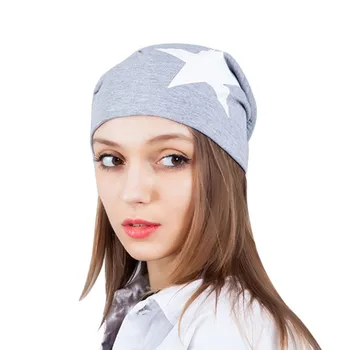 

Women Beanies Knitted Printed Caps Slouch Warm Unisex Turban Caps Fashion Bonnet Winter Hats