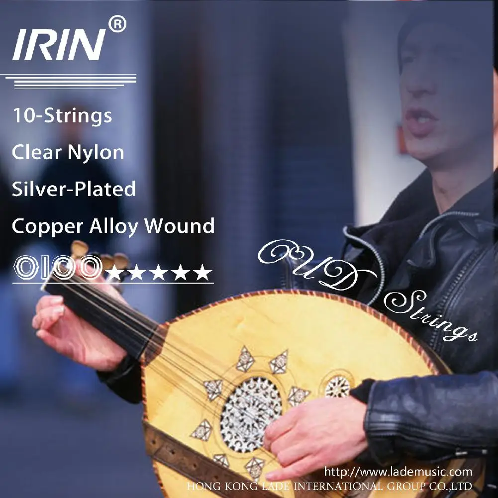 IRIN 10/11/12 шт. Udchenko струны набор Oud lute прозрачный нейлоновый светильник струны посеребренный медный сплав завернутый шнур для Oud