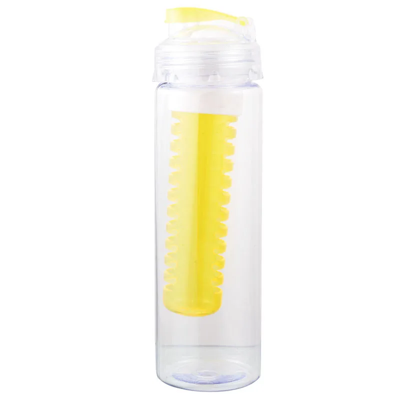 Urijk портативная бутылка для воды для заваривания фруктов, Спортивная бутылка для лимонного сока, откидная крышка для кухонного стола, кемпинга, путешествий, на открытом воздухе - Цвет: Yellow