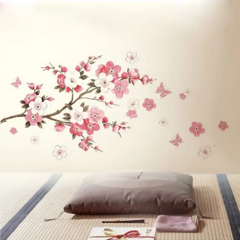 Sakura предназначен настеный стикер для домашний декор гостиной DIY настенные