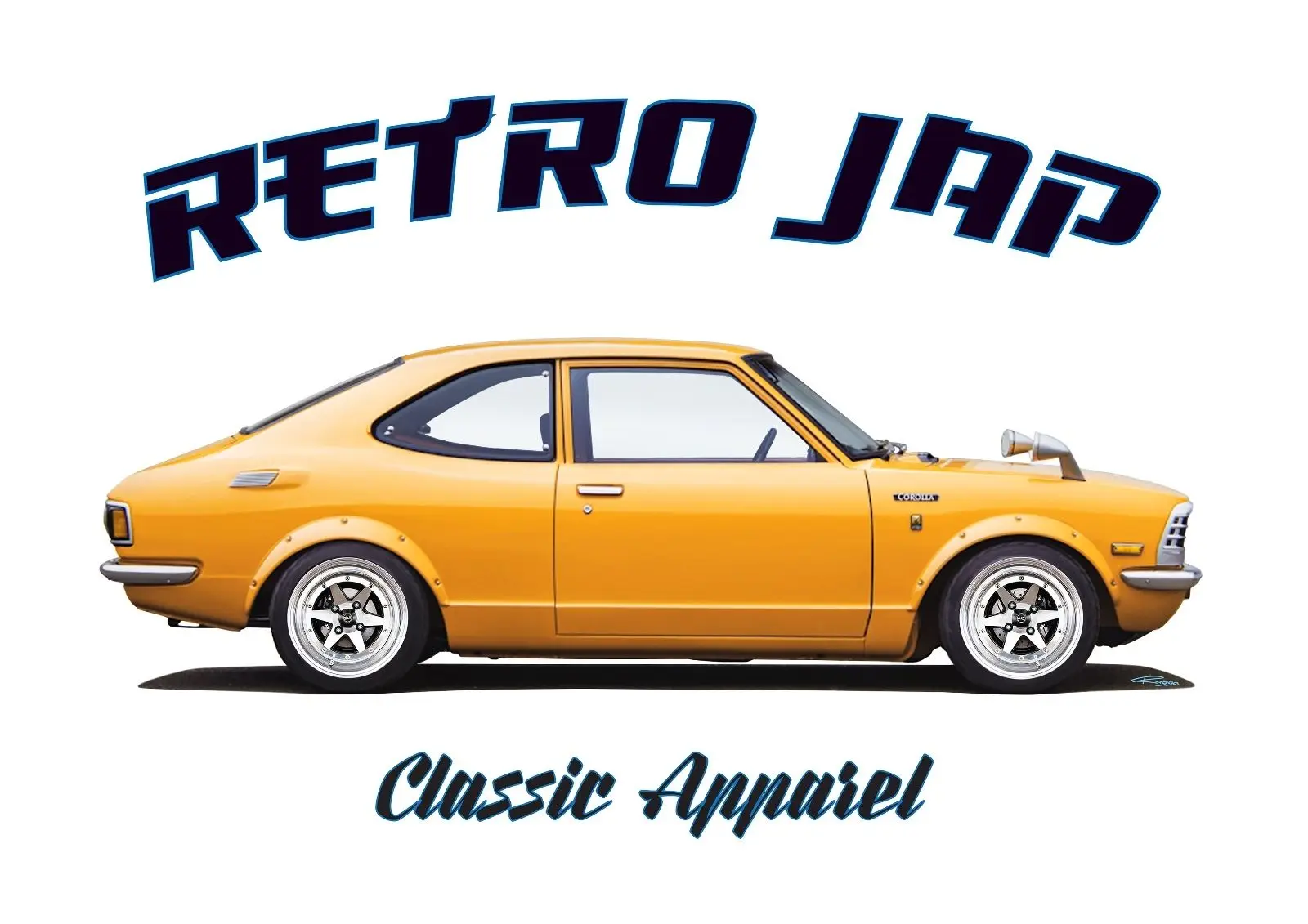 Футболка TOYOTA COROLLA SR5. Ретро СПД. Классических автомобилей. Модифицированный. JDM