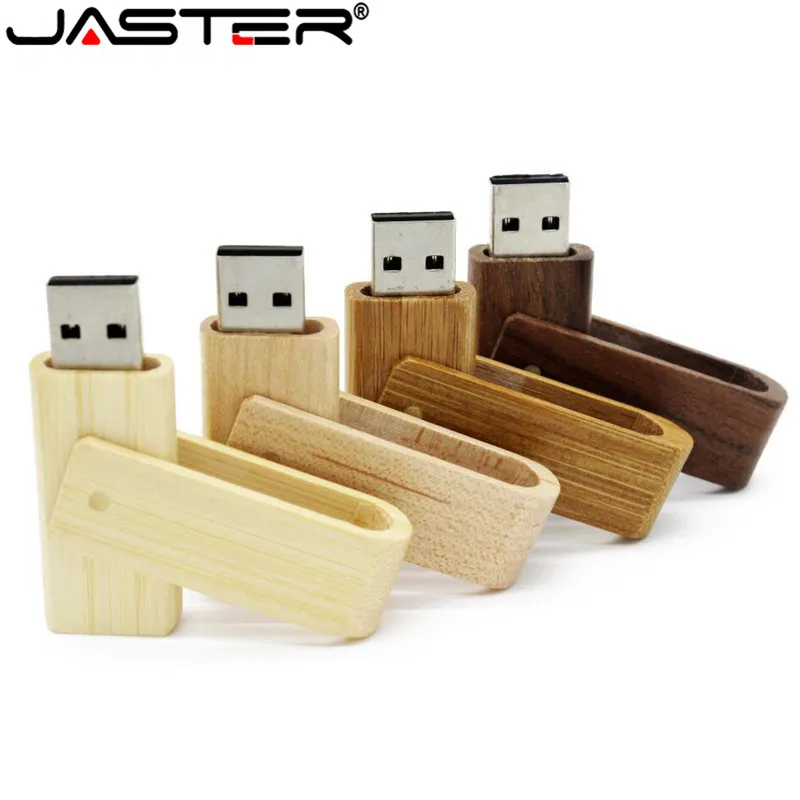 

JASTER Artworks Wooden USB 2.0 Version memory flash stick Encord Custom logo.for wedding photography