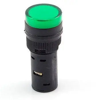 

(10) Light 220VAC 16mm Diameter Green LED Power Indicator Signal 45mm Height