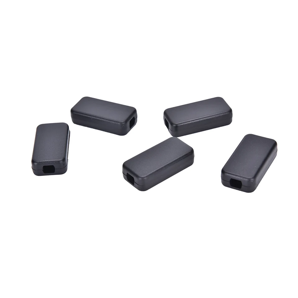 5pcs Electric Plastic Black Waterproof Case Project Junction Box 40*20*11mm TNA