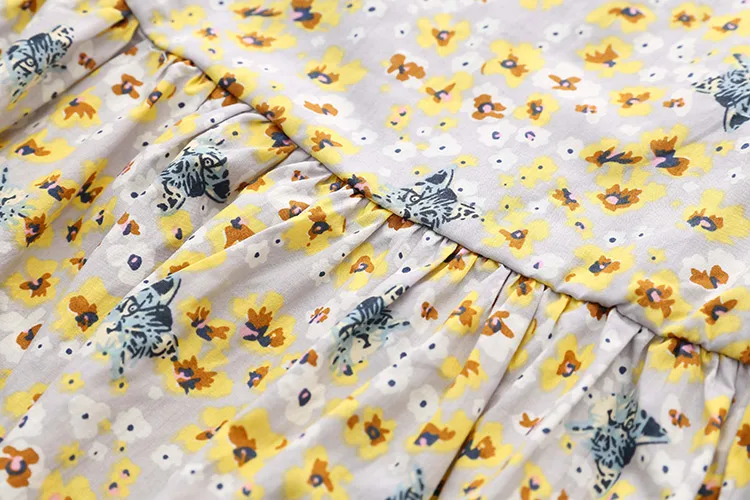 2018 Summer 2-10 Years Sexy Heart Shape Backless Floral Full Print Princess Dance Party Prom Little Kids Girl Cottoning Dress (14)