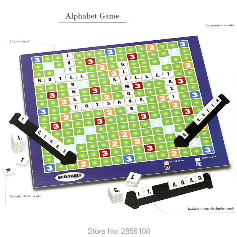 Семья забавные SCRABBLE алфавит игры легко играть головоломки игры, развивающие игрушки Семья ужин вечерние игры весело кроссворд игры орфографии