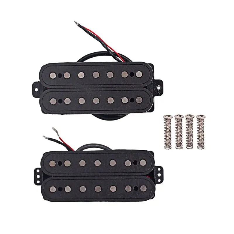 

1 set 7 strings fiber alnico V neck and Bridge Guitar Pickup Humbucker Pickup Parts Accessories W20