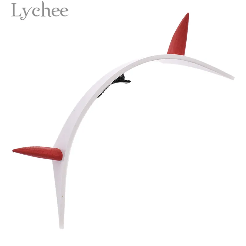 Lychee модный пластиковый ободок для волос в стиле «франкс» Zero Two, головная повязка в виде рога дьявола, украшение для косплея