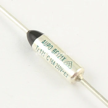 

10Pcs New Aupo Thermal Fuse Cutoff TF 121 Degree 250V 16A BF121X