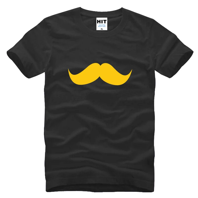 재미있는 스푸핑 창조적 인 수염 콧수염 인쇄 된 망 남성 T 셔츠 T 셔츠 2015 반소매 코튼 T 셔츠 티 Camisetas Hombre