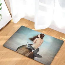 CAMMITEVER Psychedelic Mermaid мягкий ковер для спальни прямоугольник напольный коврик многоцветный