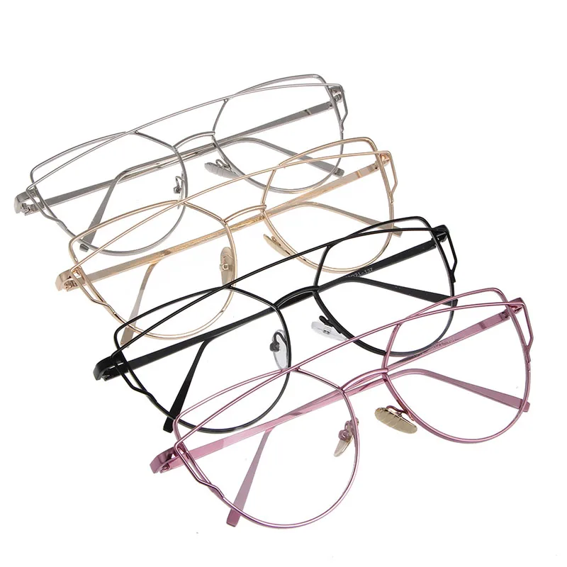 1 шт. модные очки унисекс очки металла полный кадр обод очки