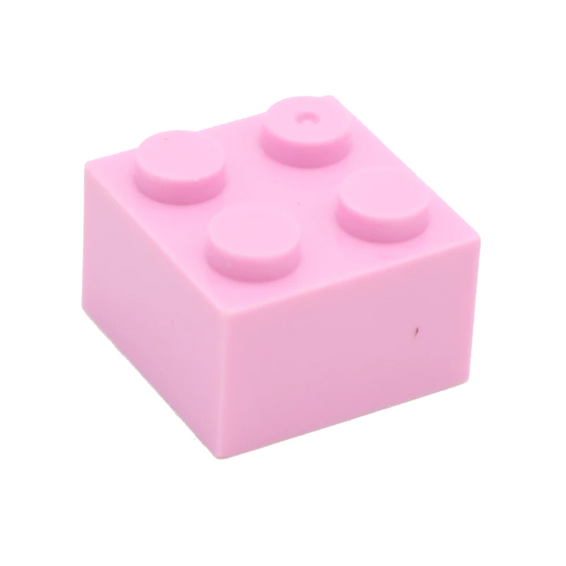 Строительные блоки Moc Brick 2x2 3003 DIY, Обучающие творческие основы, классические наборы, совместимые сборные частицы, игрушки для детей - Цвет: Light pink